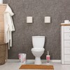 Evideco French Home Goods Set of Waste Basket and Toilet Brush with Holder, Decorative Bathroom Accessories, 1.2 Gallon Trash Can and Easy-Clean Brush - 2 of 4