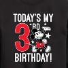 Girls' - Disney - Today's My 3rd Birthday Graphic Long Sleeve Fleece Sweatshirt - 2 of 4