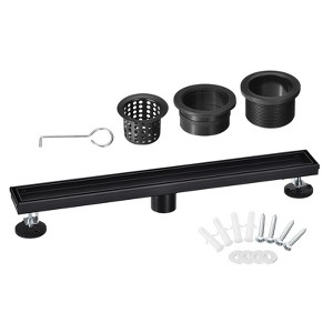 Unique Bargains Stainless Steel Brushed Surface Corrosion Resistant Rust Proof Drain Strainer Set - 1 of 4