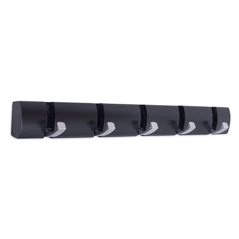 Birdrock Home Wall Mounted Coat And Hat Rack - 5 Folding Hooks