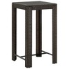 vidaXL 3 Piece Patio Bar Set with Cushions Poly Rattan Brown - 3 of 4