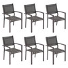 Sonkuki Outdoor Stacking Dining Chairs with breathable textile fabric - 2 of 4