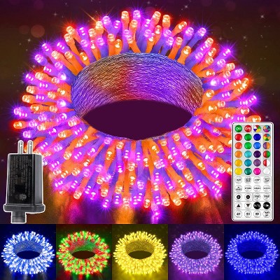 Ollny 100 LED Christmas RGB String Lights (Clear Cable, Connectable, 130 Modes)