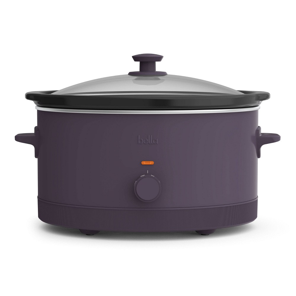 Photos - Multi Cooker bella 6qt Manual Slow Cooker Plum