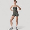 Anna-Kaci Women's Fitted Stretch Camisole Tank Top with Square Neckline and Thin Shoulder Straps - 4 of 4