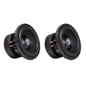 Hifonics 2 Pack ELITE 10 Inch Car Mount Subwoofer with Dual 4 Ohm Voice Coil Speaker 1200 Watt Peak Power Mobile Amplifier System, Black - 1 of 4