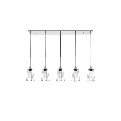 Elegant Lighting Auspice 5 light chrome Pendant
