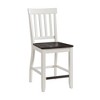 2pc Jamison Two-Tone Counter Height Barstool White - Picket House Furnishings: Mid-Century Modern, Armless, Slat Back - 2 of 4