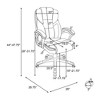 Simple Relax Adjustable Height Office Chair in Dark Brown - 4 of 4