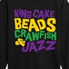 Boys' - Instant Message - King Cake Beads Crawfish Jazz Long Sleeve Graphic T-Shirt - 2 of 4
