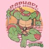 Girl's Teenage Mutant Ninja Turtles Distressed Raphael in Action T-Shirt - 2 of 4