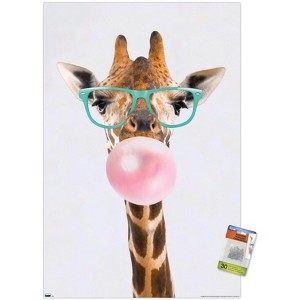 Trends International Reinders - Funky Giraffe Unframed Wall Poster Prints - 1 of 4
