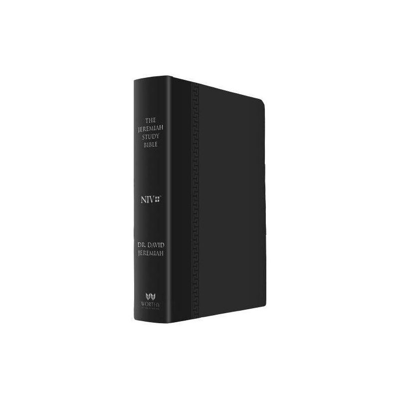 The Jeremiah Study Bible, Niv: (Black W/ Burnished Edges) Leatherluxe(r) - Large Print by  David Jeremiah (Leather Bound), 1 of 2