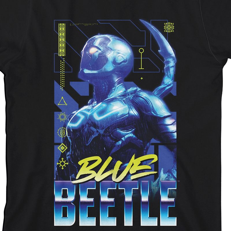 Blue Beetle Shining Armor Junior's Black Short Sleeve Crew Neck Tee, 2 of 4