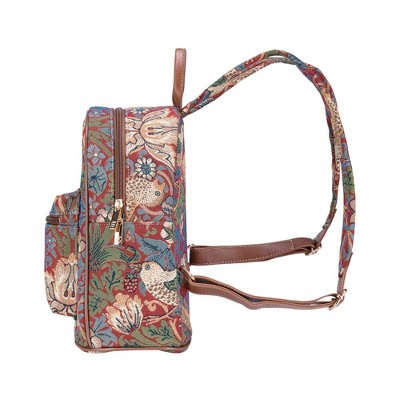Signare USA William Morris Strawberry Thief Red Daypack Backpack — фото 4