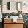 LNC 6-in W 1-Lights Polished Gold with Bell Modern/Contemporary  Wall Lights,Clear/White Shades - 4 of 4