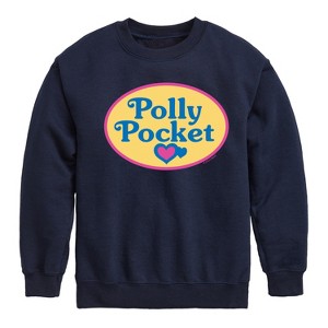 Boys' - Polly Pocket - Polly Pocket Color Logo Graphic Long Sleeve Fleece Sweatshirt - 1 of 3