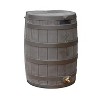 Good Ideas Rain Wizard Water Storage Rain Collection Barrel 50-Gallon w/ Diverter Kit, Oak - 2 of 4