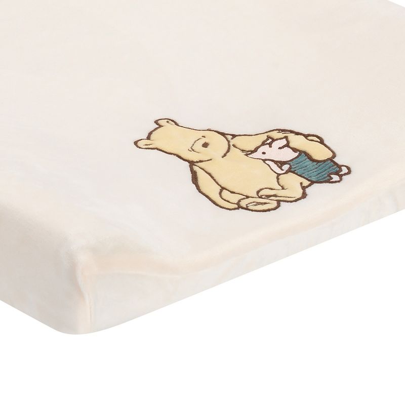 Lambs & Ivy Disney Baby Storytime Pooh Soft Creamy White Changing Pad Cover, 2 of 7