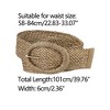 Allegra K Women's Woven Decor Adjustable Wide Dress Waist Belts 58-84cm/22.83-33.07" - 3 of 4