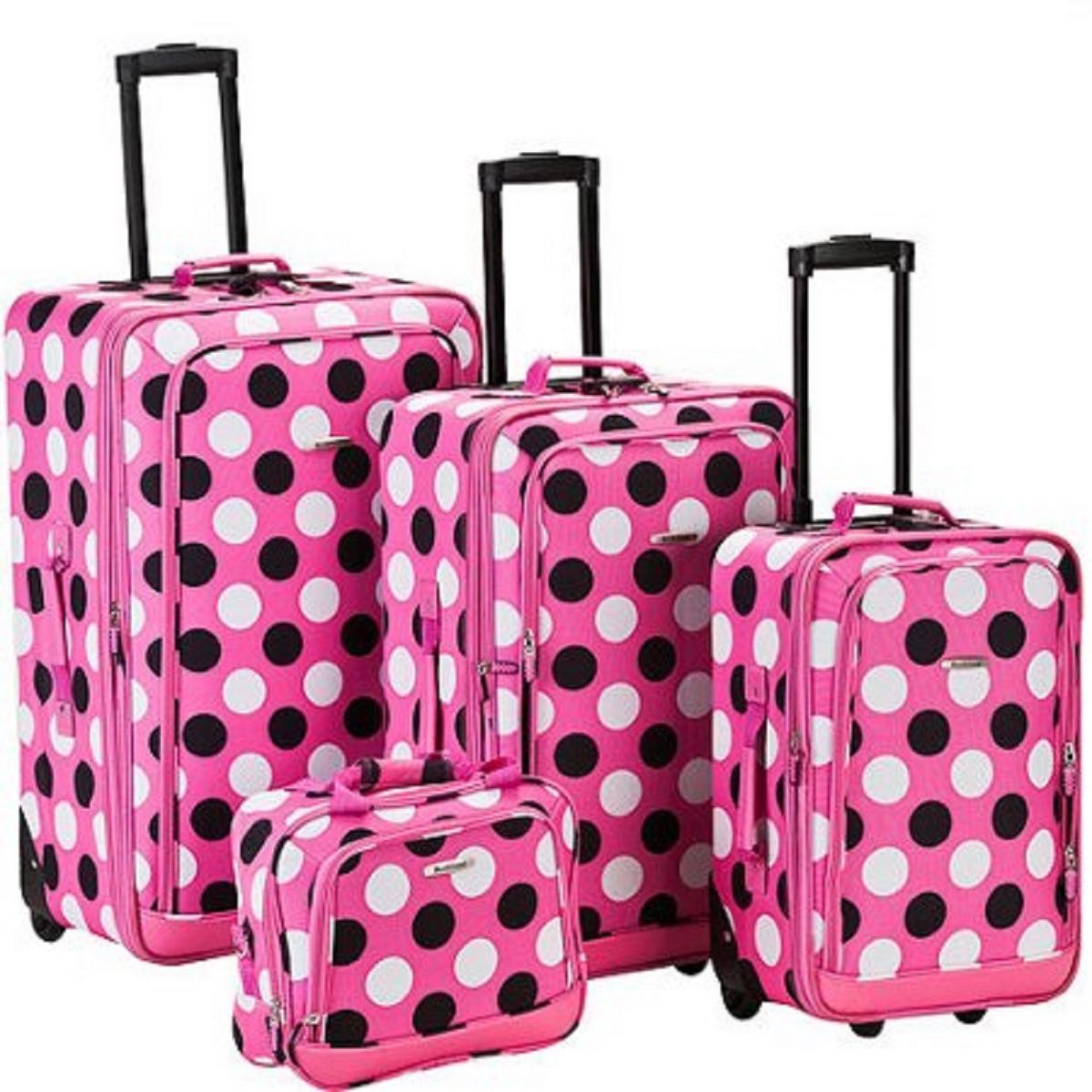 Rockland Escape 4pc Softside Checked Luggage Set - thumbnail 10