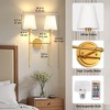 DORESshop 16 in. 2-Light Gold Indoor Wall Sconce, Dimmable Wall Light for Bedroom and Living Room - 3 of 4