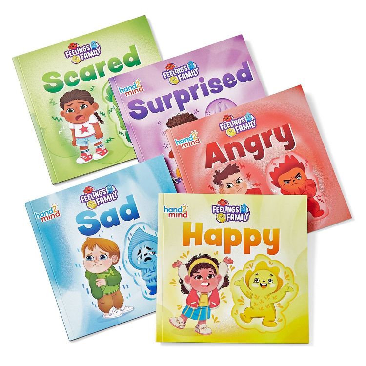 Hand2Mind Feelings Family Book Set Happy Sad Angry Scared & Surprised: Sensory Development Teaching Tool, 6 of 7
