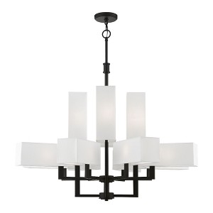 Livex Lighting Rubix 12 - Light Chandelier in  Black - 1 of 2