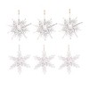 YOOCOZZ  Christmas Holiday Party Ornaments Decoration 6 Set - 2 Groups of Iron Snowflake Hanger, Decorative Hanging Ball Christmas Tree Ornaments - 2 of 4