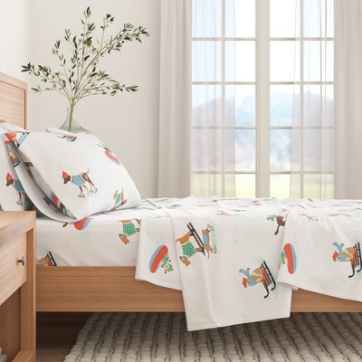 100% Cotton Holiday Flannel Sheet Set - Great Bay Home
