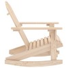 vidaXL Adirondack Rocking Chair Lounge Patio Chair for Garden Solid Wood Fir - Natural - 3 of 4