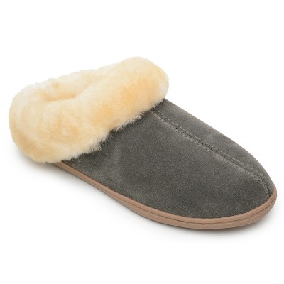 Minnetonka Women's Suede Sheepskin Mule
