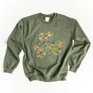 Simply Sage Market Women's Graphic Sweatshirt Color Shamrocks - 1 of 4