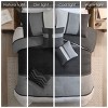 Sapphtopaz 7 Pcs Colorblock Embroidery Design Comforter Set Faux Suede Bedding Set, Reversible Quilt Set, Machine Washable - 3 of 4