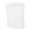 GDFStudio Boniare Outdoor Lightweight Concrete Side Table, Antique White - 4 of 4