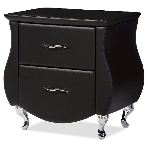 Erin Modern And Contemporary Faux Leather Upholstered Nightstand