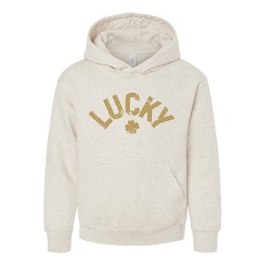 The Juniper Shop Lucky Arched Distressed Youth Graphic Hoodie - 1 of 3