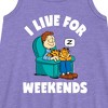 - Garfield - I Live For Weekends Graphic Sleeveless Aline Dress - 2 of 3