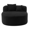 ORRD 51.6" Boneless Sofa Bed, Compressed Floor Couch with 2 Pillows for Living Room, Black - 4 of 4