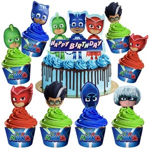 Treasures Gifted PJ Masks Cake Topper & PJ Masks Cupcake Toppers Kit - 1 of 1