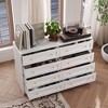 Famapy 8 Drawer Horizontal Dresser Swivel Cabinet Multifunctional White Dresser Bedroom - 3 of 4