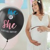 Juvale Gender Reveal Balloon Kit – 2-Pack Giant XL Confetti Balloons with 24 Tassels and String – Gender Reveal Party Supplies, 36-Inch Diameter - 3 of 4