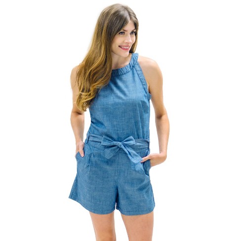 Womens shop jean romper