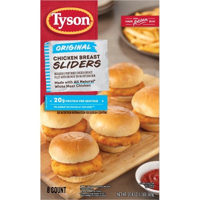Tyson Frozen Chicken Sliders Original - 8ct/20.8oz