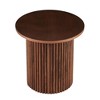 Maliang 2 Pieces Round Coffee Tables, MDF Table-top with Metal Base, Sofa Side Table for Living Room, Reception Room - 4 of 4