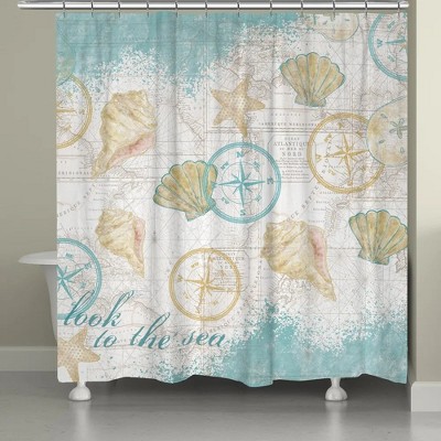Laural Home Look to the Sea Shower Curtain