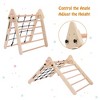 3-in-1 Wooden Climbing Gym Playset for Toddlers - Triangle Folding Climbing and Sliding for Boys and Girls - 2 of 4