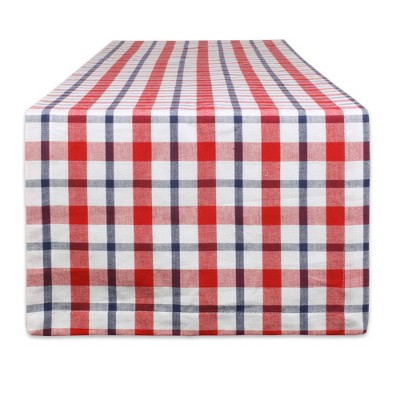 Dii American Plaid Table Runner 14X108