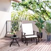 Outdoor Glider Chair, Gliders for Outside Patio with Steel Frame and Mesh Fabric for Backyard, Garden, and Porch - 2 of 4