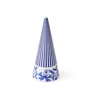 Spode Blue Italian Cone Shaped Topiary for Home Décor with Iconic Blue Italian Motif, Made of Fine Porcelain - 1 of 4